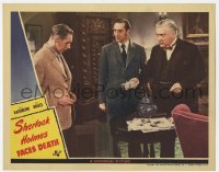 8z812 SHERLOCK HOLMES FACES DEATH LC 1943 detective Basil Rathbone & Nigel Bruce as Dr. Watson!