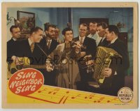 8z825 SING NEIGHBOR SING LC 1944 great image of Roy Acuff playing fiddle with band!