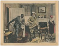 8z836 SOFT BOILED LC 1923 Tim Mix & Billie Dove with cool dog & butler Tom Wilson in blackface!