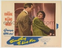 8z838 SOMETHING TO LIVE FOR LC #3 1952 Ray Milland follows Joan Fontaine into her apartment!