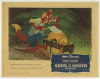 8z844 SONG OF THE SOUTH LC #5 R1956 great cartoon image of Br'er Fox sharpening his ax, Disney!