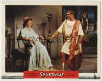 8z849 SPARTACUS roadshow LC 1961 Stanley Kubrick, Laurence Olivier as Crassus w/ beautiful Jean Simmons!