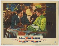 8z866 STORY OF WILL ROGERS LC #3 1952 Will Rogers Jr. & Jane Wyman eating dinner at nightclub!
