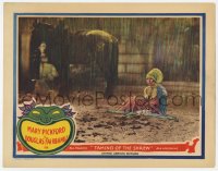 8z881 TAMING OF THE SHREW LC 1929 Mary Pickford in rain after falling off horse, all laughing!