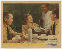 8z901 THEY WERE EXPENDABLE LC #8 1945 Montgomery & Donna Reed celebrate John Wayne's recovery!