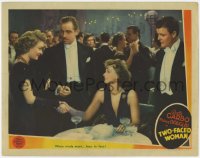 8z926 TWO-FACED WOMAN LC 1941 gay Greta Garbo w/ Melvyn Douglas meets her rival Constance Bennett!