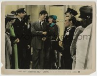 8z931 UNDER YOUR SPELL photolobby 1936 Lawrence Tibbett & Wendy Barrie surrounded by people!