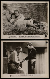 9a940 LEFT HANDED GUN 2 8x10 stills 1958 great images of Paul Newman as Billy the Kid!