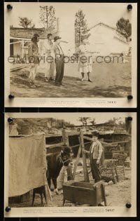 9a944 MA & PA KETTLE AT HOME 2 8x10 stills 1954 Marjorie Main & Percy Kilbride try modern farming!