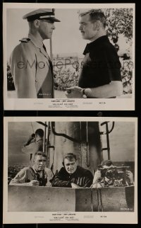 9a962 RUN SILENT, RUN DEEP 2 8x10 stills 1958 great images of Clark Gable & Burt Lancaster, WWII!
