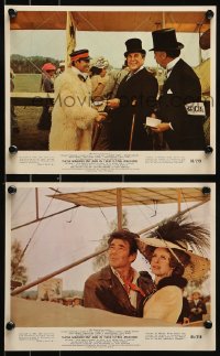 9a163 THOSE MAGNIFICENT MEN IN THEIR FLYING MACHINES 2 color 8x10 stills 1965 early airplanes!