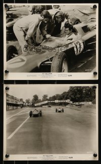 9a997 YOUNG RACERS 2 8x10 stills 1963 Roger Corman, little death each day, lot of love every night!