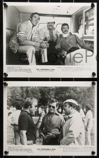 9a565 CANNONBALL RUN 6 8x10 stills 1981 Dom DeLuise, director Hal Needham & wrter Brock Yates candid