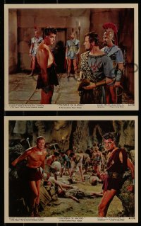 9a117 COLOSSUS OF RHODES 4 color 8x10 stills 1961 Sergio Leone's Il colosso di Rodi, Rory Calhoun!