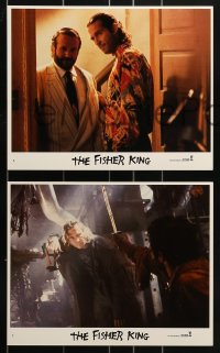 9a093 FISHER KING 6 8x10 mini LCs 1991 Jeff Bridges & Robin Williams, directed by Terry Gilliam!