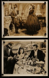 9a419 GONE WITH THE WIND 8 8x10 stills 1939 Vivien Leigh & Clark Gable, Olivia de Havilland, Howard