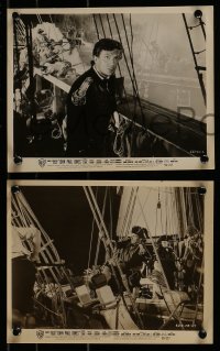 9a847 JOHN PAUL JONES 3 8x10 stills 1959 cool ship images with Robert Stack and Aumont!