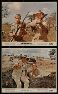 9a094 LAST SAFARI 6 color 8x10 stills 1967 Stewart Granger hunting in Africa!