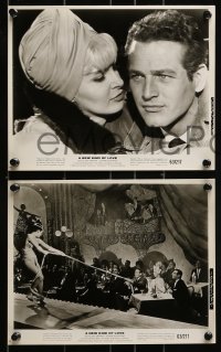 9a786 NEW KIND OF LOVE 4 8x10 stills 1963 Paul Newman, Joanne Woodward, Maurice Chevalier, Gabor