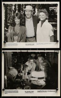 9a858 ON GOLDEN POND 3 8x10 stills 1981 Katharine Hepburn, Henry Fonda, and Jane Fonda!