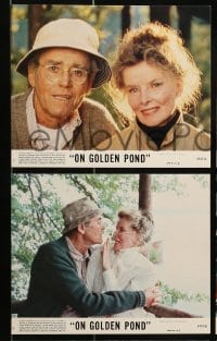 9a075 ON GOLDEN POND 8 8x10 mini LCs 1981 Katharine Hepburn, Henry Fonda, and Jane Fonda !