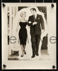 9a608 PILLOW TALK 6 8x10 stills 1959 bachelor Rock Hudson loves pretty career girl Doris Day!