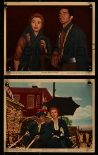9a138 STRANGE LADY IN TOWN 3 color 8x10 stills 1955 Greer Garson, Dana Andrews, Mervyn LeRoy!