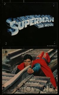 9a041 SUPERMAN 9 color deluxe 8x10 stills 1978 Chris Reeve, Kidder, Brando, York, Ford, Thaxter!