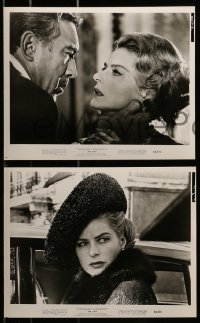 9a481 VISIT 8 8x10 stills 1964 rich Ingrid Bergman wants to kill her former lover Anthony Quinn!