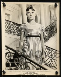 9a533 WAR & PEACE 7 8x10 stills 1956 most with gorgeous Audrey Hepburn, Leo Tolstoy!