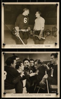 9a889 WHITE LIGHTNING 3 8x10 stills 1953 great images of ice hockey player Stanley Clements!