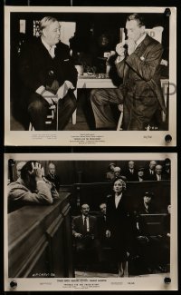 9a738 WITNESS FOR THE PROSECUTION 5 8x10 stills 1958 Wilder, Power, Laughton, Dietrich, Lanchester!
