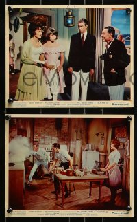 9a135 MR. HOBBS TAKES A VACATION 3 color English FOH LCs 1962 Maureen O'Hara, Jimmy Stewart!