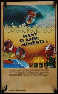 9b013 MANY CLASSIC MOMENTS Aust special poster 1978 surfing, wacky Surf Wars cartoon as well!