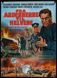 9b342 DIRTY HEROES Danish 1969 Dalle Ardenne all'inferno, Frederick Stafford, Curt Jurgens!