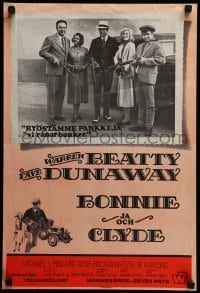 9b015 BONNIE & CLYDE Dutch 1968 classic crime duo Warren Beatty & Faye Dunaway, Hackman, Pollard!