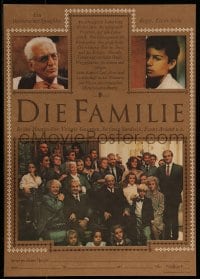 9b198 FAMILY East German 11x16 1989 great portrait of Vittorio Gassman & his entire family!