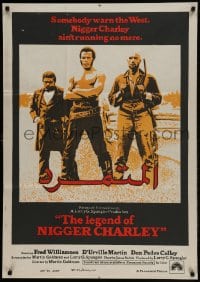 9b251 LEGEND OF NIGGER CHARLEY Egyptian poster 1972 Fred Williamson ain't running no more!