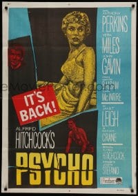 9b259 PSYCHO Egyptian poster R1960s Janet Leigh, Anthony Perkins, Alfred Hitchcock classic!