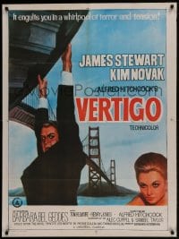 9b002 VERTIGO Indian R1983 Alfred Hitchcock classic, cool different art of Stewart!