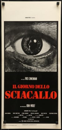 9b413 DAY OF THE JACKAL Italian locandina 1973 Fred Zinnemann assassination classic, different art!