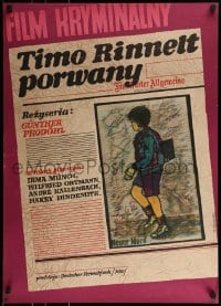 9b855 DER FALL TIMO RINNELT Polish 23x32 1971 artwork by Marian Stachurski!