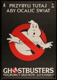 9b932 GHOSTBUSTERS Polish 19x27 1984 Bill Murray, Aykroyd & Ramis are here to save the world!