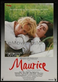 9b027 MAURICE Spanish 1987 gay homosexual romance directed by Ivory, produced by Ismail Merchant!