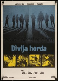 9b332 WILD BUNCH Yugoslavian 20x28 1969 Sam Peckinpah classic, William Holden & Ernest Borgnine!