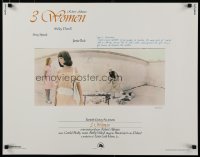 9c008 3 WOMEN 1/2sh 1977 directed by Robert Altman, Shelley Duvall, Sissy Spacek, Janice Rule