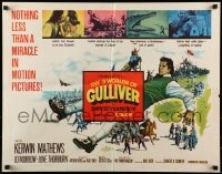 9c001 3 WORLDS OF GULLIVER 1/2sh 1960 Ray Harryhausen fantasy classic, art of giant Kerwin Mathews!