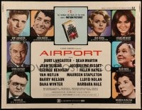 9c019 AIRPORT 1/2sh 1970 Burt Lancaster, Dean Martin, Jacqueline Bisset, Jean Seberg & more!
