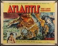 9c036 ATLANTIS THE LOST CONTINENT 1/2sh 1961 George Pal sci-fi, cool fantasy art by Joseph Smith!
