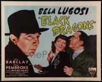 9c057 BLACK DRAGONS DS 1/2sh R1949 Lugosi performs surgery on Japanese to make them Americans!